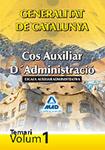 COS AUXILIAR D'ADMINISTRACIO TEMARI VOL 1 | 9788467636574 | GENARALITAT DE CATALUNYA | Llibreria Drac - Llibreria d'Olot | Comprar llibres en català i castellà online