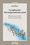 EXPLICACION DEL COMPORTAMIENTO SOCIAL | 9788497842518 | ELSTER, JON | Llibreria Drac - Llibreria d'Olot | Comprar llibres en català i castellà online