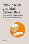 PARTICIPACION Y CALIDAD DEMOCRATICA | 9788434418394 | PARES, MARC | Llibreria Drac - Librería de Olot | Comprar libros en catalán y castellano online