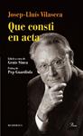 QUE CONSTI EN ACTA | 9788475884615 | VILASECA, JOSEP LLUÍS | Llibreria Drac - Llibreria d'Olot | Comprar llibres en català i castellà online