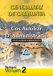 COS AUXILIAR D'ADMINISTRACIO TEMARI VOL 2 | 9788467636581 | GENERALITAT DE CATALUNYA | Llibreria Drac - Llibreria d'Olot | Comprar llibres en català i castellà online