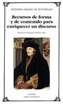 RECURSOS DE FORMA Y DE CONTENIDO PARA ENRIQUECER UN DISCURSO | 9788437627601 | ROTTERDAM, ERASMO DE | Llibreria Drac - Librería de Olot | Comprar libros en catalán y castellano online