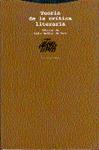 TEORIA DE LA CRITICA LITERARIA | 9788481640281 | AULLON DE HARO, PEDRO | Llibreria Drac - Librería de Olot | Comprar libros en catalán y castellano online
