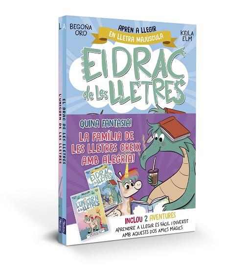 QUINA FANTASIA! LA FAMÍLIA DE LES LLETRES CREIX AMB ALEGRIA. PACK AMB 2 LLIBRES: L'UNICORN I EL DRAC DE LES LLETRES (EL) | 9788448869595 | ORO, BEGOÑA | Llibreria Drac - Llibreria d'Olot | Comprar llibres en català i castellà online