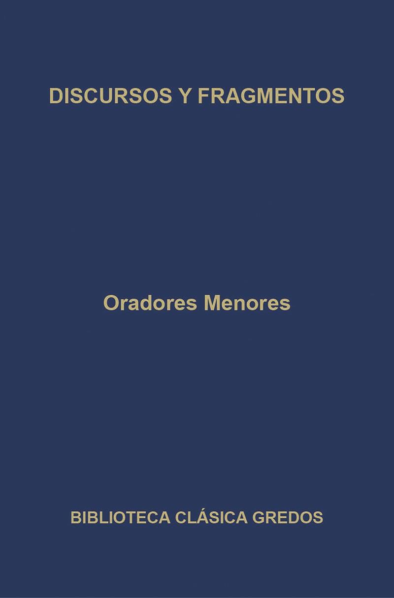 ORADORES MENORES. DISCURSOS Y FRAGMENTOS | 9788424922597 | Llibreria Drac - Llibreria d'Olot | Comprar llibres en català i castellà online