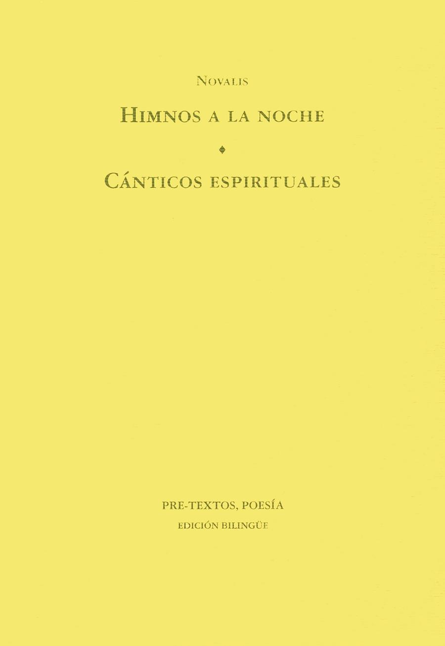 HIMNOS A LA NOCHE.CANTICOS ESPIRITUALES | 9788481910278 | NOVALIS | Llibreria Drac - Librería de Olot | Comprar libros en catalán y castellano online