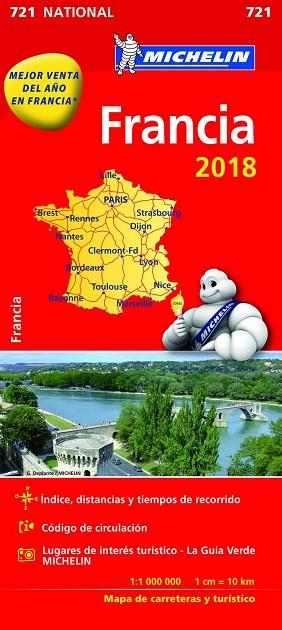 MAPA NATIONAL FRANCIA (721) MICHELIN 2018 | 9782067226524 | VV.AA. | Llibreria Drac - Llibreria d'Olot | Comprar llibres en català i castellà online