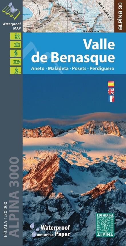 VALLE DE BENASQUE MAPA EXCURSIONISTA 1:30000 | 9788480905749 | AA.DD. | Llibreria Drac - Librería de Olot | Comprar libros en catalán y castellano online