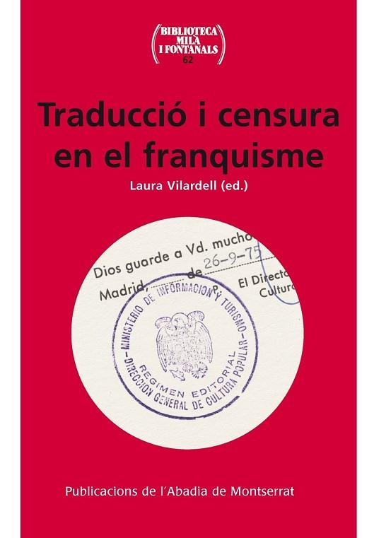 TRADUCCIÓ I CENSURA EN EL FRANQUISME | 9788498838183 | VILARDELL, LAURA | Llibreria Drac - Librería de Olot | Comprar libros en catalán y castellano online