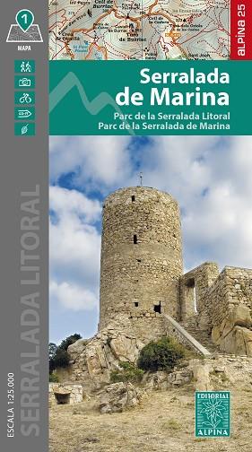 SERRALADA DE MARINA E: 1/25000 | 9788470111389 | AA.DD. | Llibreria Drac - Llibreria d'Olot | Comprar llibres en català i castellà online