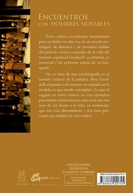 ENCUENTROS CON HOMBRES NOTABLES | 9788484455745 | GURDJIEFF, G. I. | Llibreria Drac - Llibreria d'Olot | Comprar llibres en català i castellà online