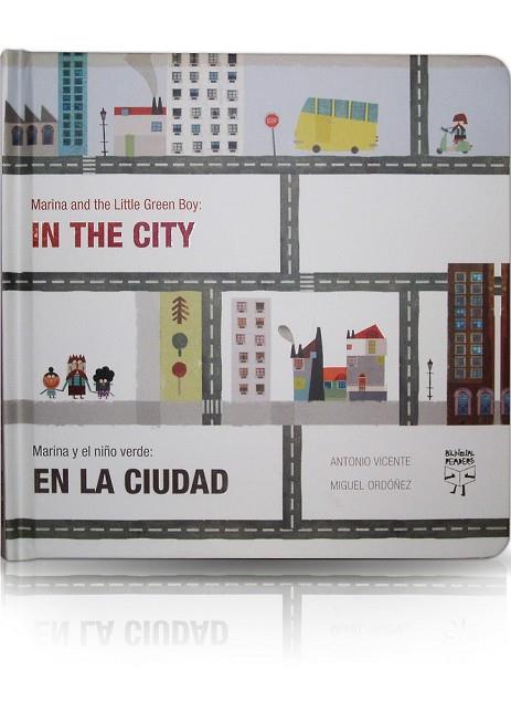 MARINA AND THE LITTLE GREEN BOY IN THE CITY | 9788493727352 | VICENTE, ANTONIO;ORDOÑEZ, MIGUEL | Llibreria Drac - Librería de Olot | Comprar libros en catalán y castellano online