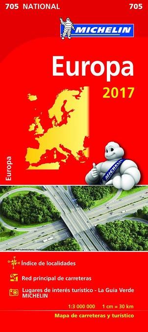 MAPA EUROPA 2017 (NATIONAL 705) | 9782067218277 | Llibreria Drac - Librería de Olot | Comprar libros en catalán y castellano online