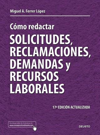 COMO REDACTAR SOLICITUDES RECLAMACIONES DEMANDAS Y RECURSOS | 9788423427710 | FERRER, MIGUEL A. | Llibreria Drac - Librería de Olot | Comprar libros en catalán y castellano online