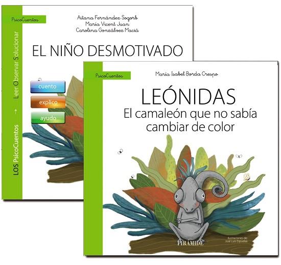 NIÑO DESMOTIVADO + CUENTO, EL (GUIA): LEÓNIDAS. EL CAMALEÓN QUE NO SABÍA CAMBIAR DE COLOR | 9788436849578 | BORDA, MARÍA ISABEL; FERNÁNDEZ, AITANA; VICENT, MARÍA; GONZÁLVEZ, CAROLINA | Llibreria Drac - Librería de Olot | Comprar libros en catalán y castellano online