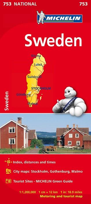 MAPA NATIONAL SUECIA (NATIONAL 753) | 9782067172852 | MICHELIN | Llibreria Drac - Llibreria d'Olot | Comprar llibres en català i castellà online