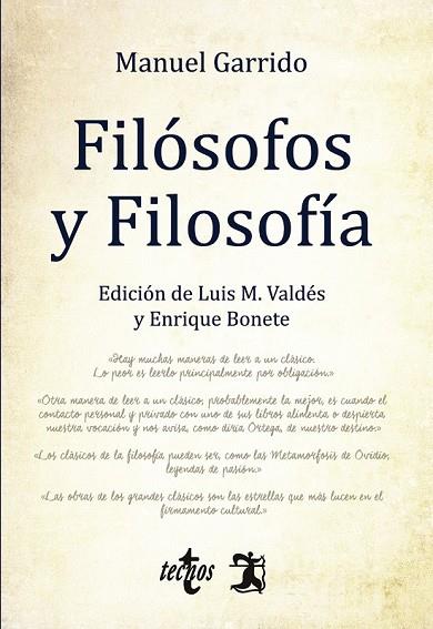 FILÓSOFOS Y FILOSOFÍA | 9788430971114 | GARRIDO, MANUEL | Llibreria Drac - Llibreria d'Olot | Comprar llibres en català i castellà online