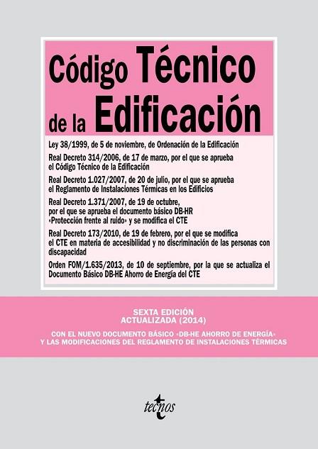 CÓDIGO TÉCNICO DE LA EDIFICACIÓN ACTUALIZADA 2014 | 9788430961399 | Llibreria Drac - Llibreria d'Olot | Comprar llibres en català i castellà online