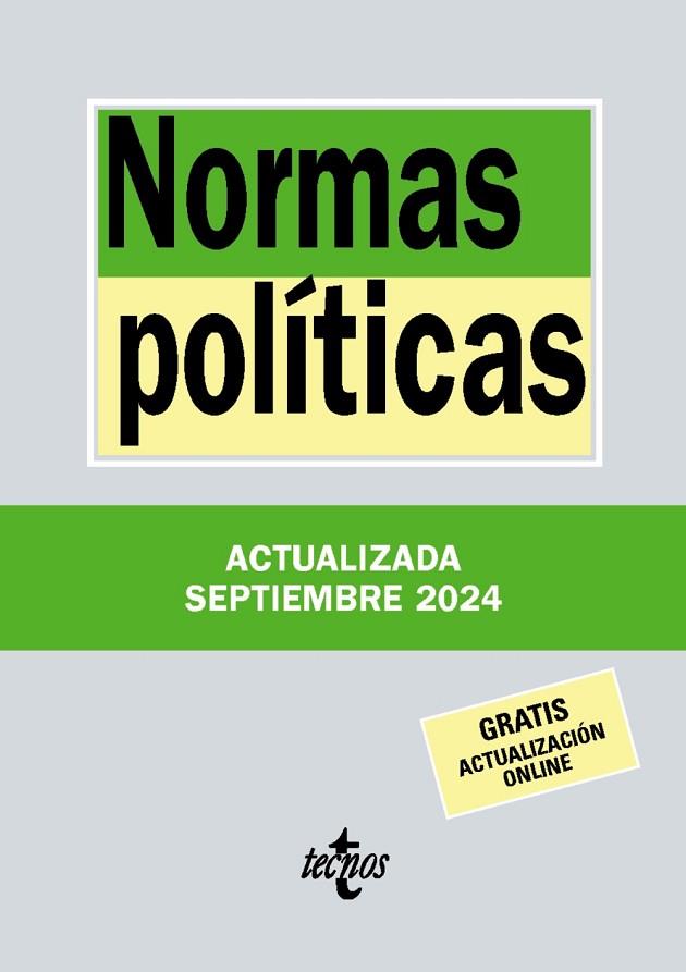 NORMAS POLÍTICAS (ED. 2024) | 9788430990948 | EDITORIAL TECNOS | Llibreria Drac - Llibreria d'Olot | Comprar llibres en català i castellà online