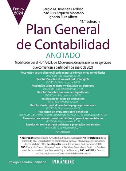 PLAN GENERAL DE CONTABILIDAD ANOTADO | 9788436849844 | JIMÉNEZ, SERGIO M.; ARQUERO, JOSÉ LUIS; RUIZ, IGNACIO | Llibreria Drac - Llibreria d'Olot | Comprar llibres en català i castellà online