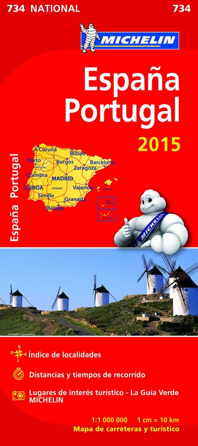 ESPAÑA - PORTUGAL 2015 (MAPA NATIONAL 734) | 9782067199569 | AAVV | Llibreria Drac - Llibreria d'Olot | Comprar llibres en català i castellà online