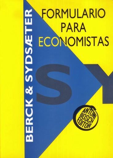 FORMULARIO PARA ECONOMISTAS | 9788485855711 | Llibreria Drac - Librería de Olot | Comprar libros en catalán y castellano online