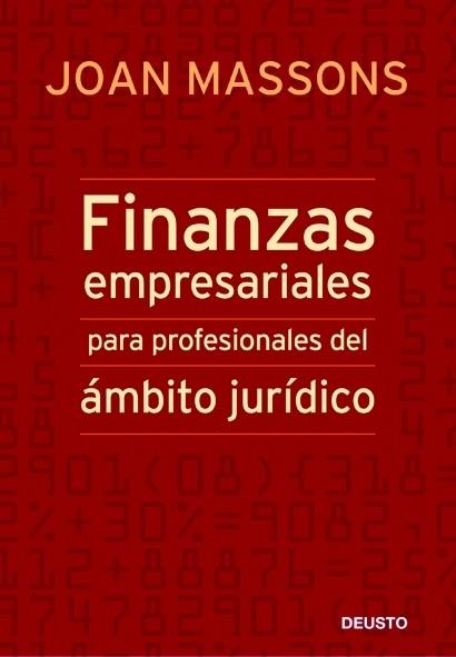 FINANZAS EMPRESARIALES PARA PROFESIONALES DEL AMBITO JURIDIC | 9788423427253 | MASSONS, JOAN | Llibreria Drac - Llibreria d'Olot | Comprar llibres en català i castellà online