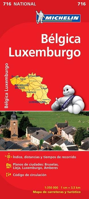 MAPA NATIONAL BELGICA LUXEMBURGO (716) | 9782067170728 | Llibreria Drac - Librería de Olot | Comprar libros en catalán y castellano online