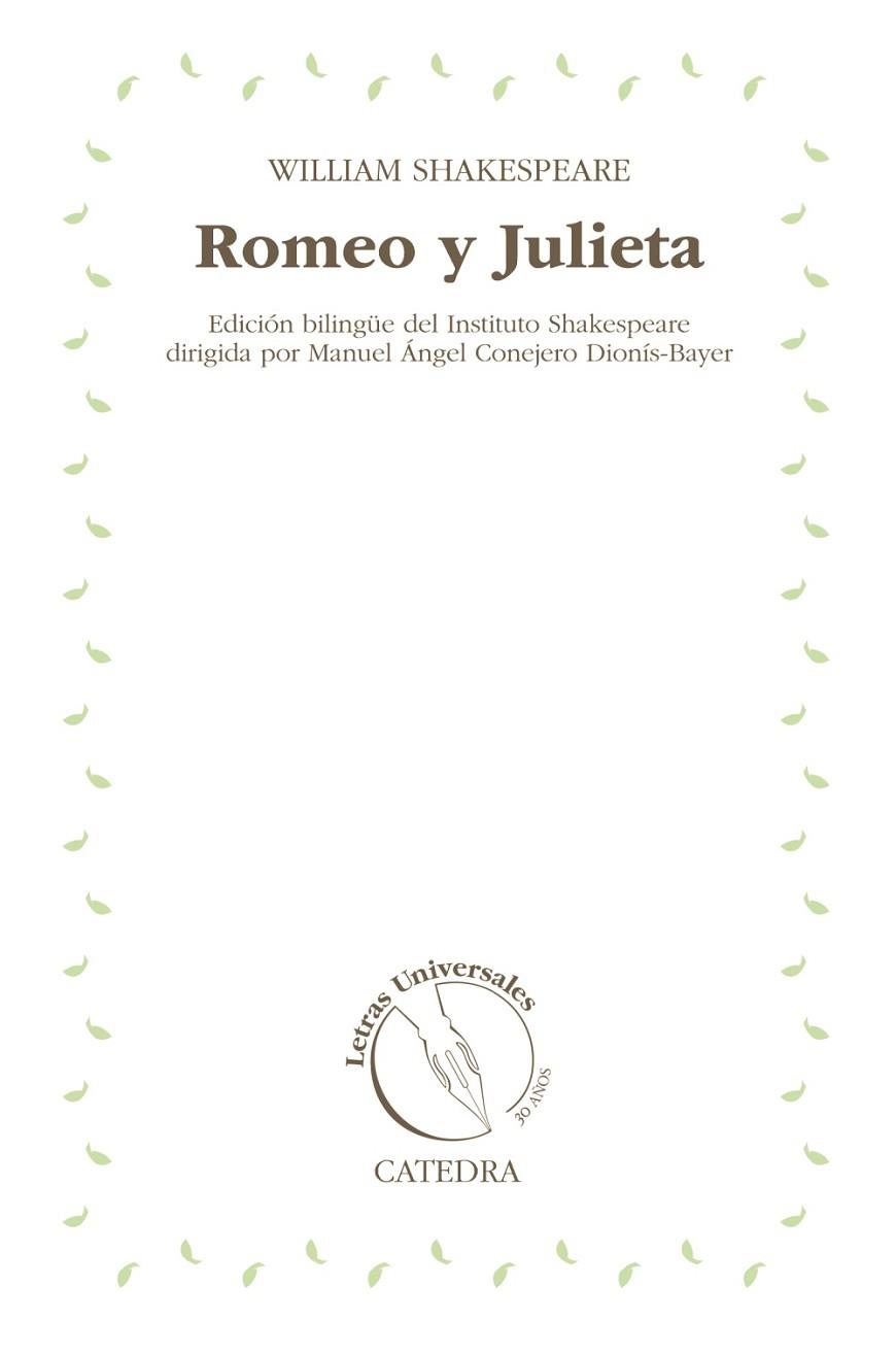 ROMEO Y JULIETA | 9788437631745 | SHAKESPEARE, WILLIAM | Llibreria Drac - Llibreria d'Olot | Comprar llibres en català i castellà online