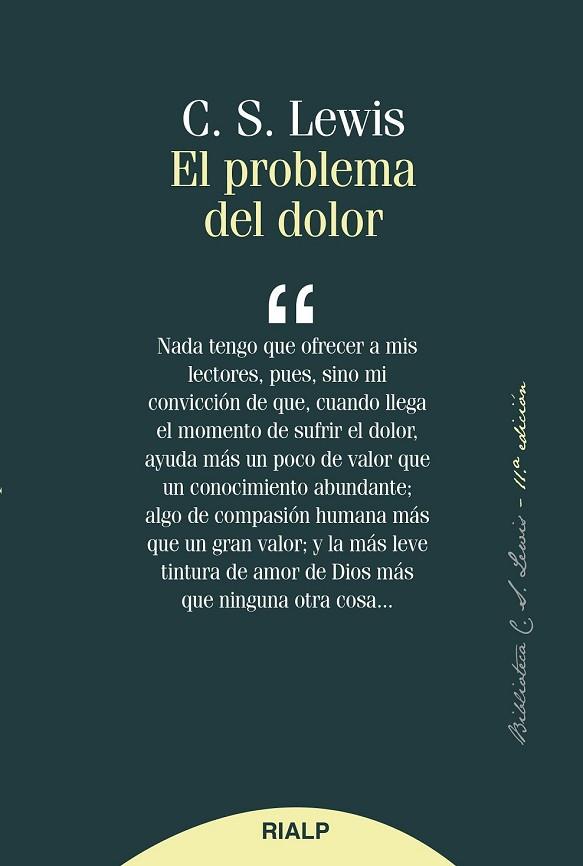 PROBLEMA DEL DOLOR, EL | 9788432147364 | LEWIS, CLIVE | Llibreria Drac - Llibreria d'Olot | Comprar llibres en català i castellà online