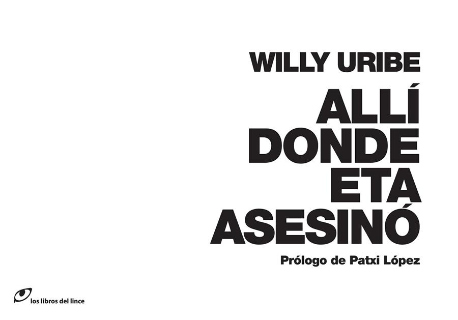 ALLI DONDE ETA ASESINO | 9788415070146 | URIBE, WILLY | Llibreria Drac - Llibreria d'Olot | Comprar llibres en català i castellà online