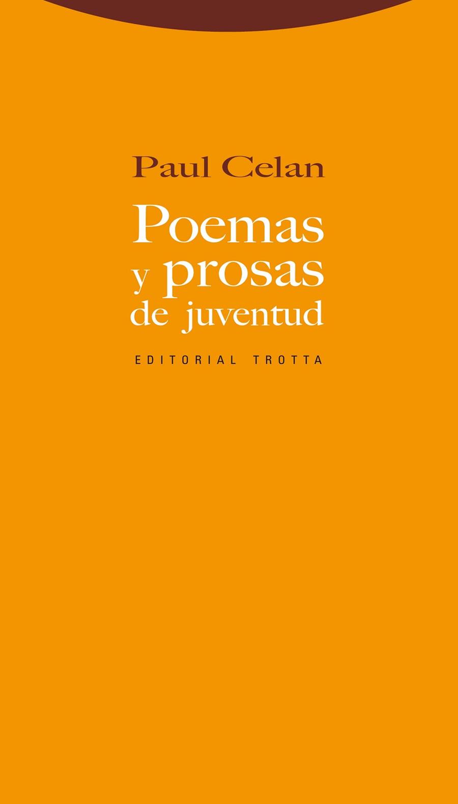 POEMAS Y PROSAS DE JUVENTUD | 9788498791822 | CELAN, PAUL | Llibreria Drac - Llibreria d'Olot | Comprar llibres en català i castellà online