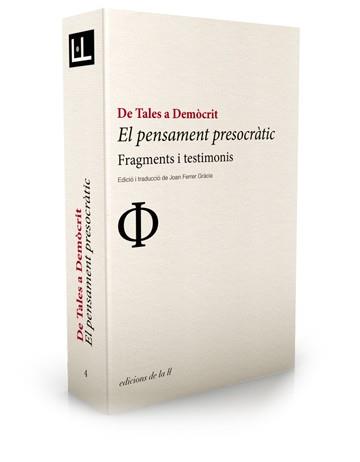 PENSAMENT PRESOCRATIC DE TALES A DEMOCRIT | 9788494046704 | FERRER, JOAN | Llibreria Drac - Librería de Olot | Comprar libros en catalán y castellano online