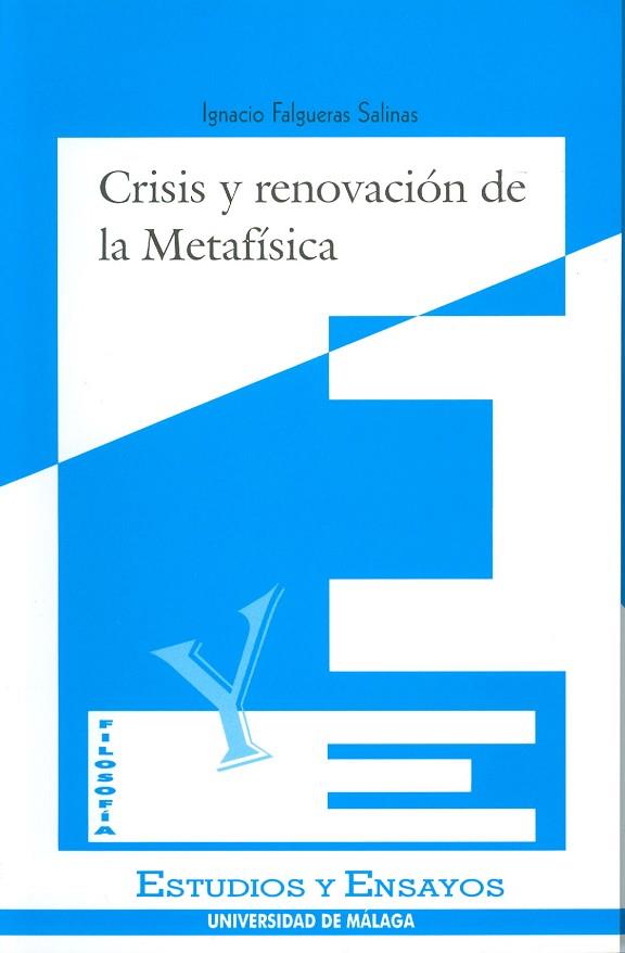 CRISIS Y RENOVACION DE LA METAFISICA | 9788474966602 | FALGUERAS SALINAS | Llibreria Drac - Llibreria d'Olot | Comprar llibres en català i castellà online