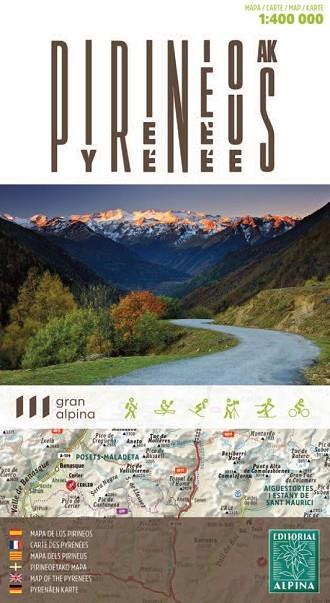 MAPA DELS PIRINEUS 1:400000 | 9788480906371 | AA.DD. | Llibreria Drac - Llibreria d'Olot | Comprar llibres en català i castellà online