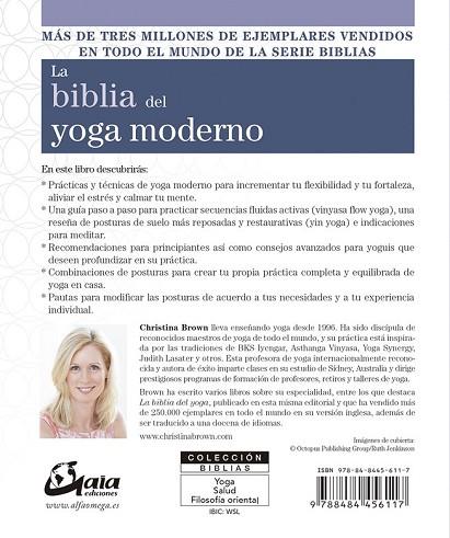 BIBLIA DEL YOGA MODERNO, LA | 9788484456117 | BROWN, CHRISTINA | Llibreria Drac - Librería de Olot | Comprar libros en catalán y castellano online