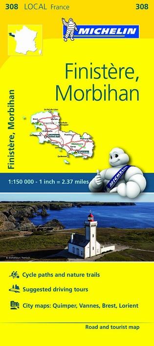 FINISTÈRE, MORBIHAN MAPA LOCAL (LOCAL FRANCE 308) | 9782067210035 | AA.DD. | Llibreria Drac - Librería de Olot | Comprar libros en catalán y castellano online