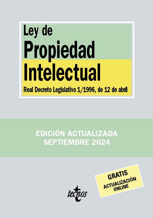 LEY DE PROPIEDAD INTELECTUAL | 9788430991051 | AA.DD. | Llibreria Drac - Llibreria d'Olot | Comprar llibres en català i castellà online