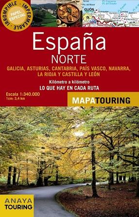 MAPA DE CARRETERAS 1:340.000 - NORTE DE ESPAÑA (DESPLEGABLE) | 9788499355573 | AA.VV. | Llibreria Drac - Llibreria d'Olot | Comprar llibres en català i castellà online