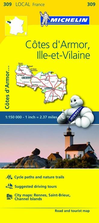 CÔTES-D'ARMOR, ILLE-ET-VILAINE MAPA LOCAL (LOCAL FRANCE 309) | 9782067210066 | AA.DD. | Llibreria Drac - Librería de Olot | Comprar libros en catalán y castellano online