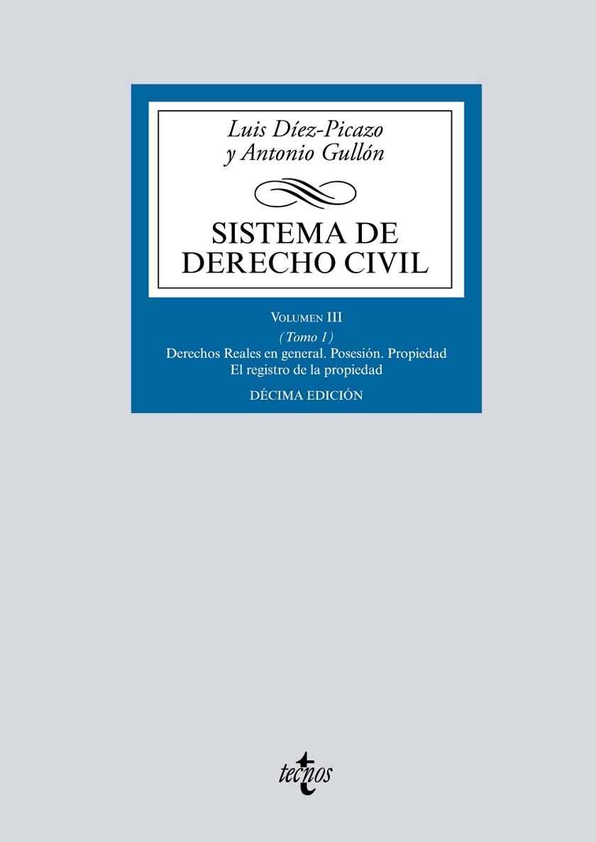 SISTEMA DE DERECHO CIVIL VOL.III TOMO 1 | 9788430976942 | DÍEZ-PICAZO, LUIS; GULLÓN, ANTONIO | Llibreria Drac - Llibreria d'Olot | Comprar llibres en català i castellà online