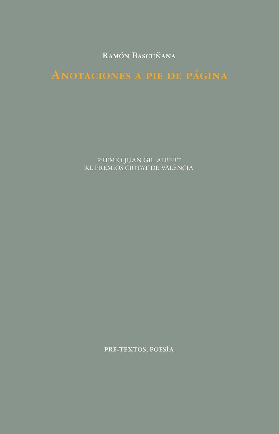 ANOTACIONES A PIE DE PÁGINA | 9788419633248 | BASCUÑANA, RAMÓN | Llibreria Drac - Llibreria d'Olot | Comprar llibres en català i castellà online