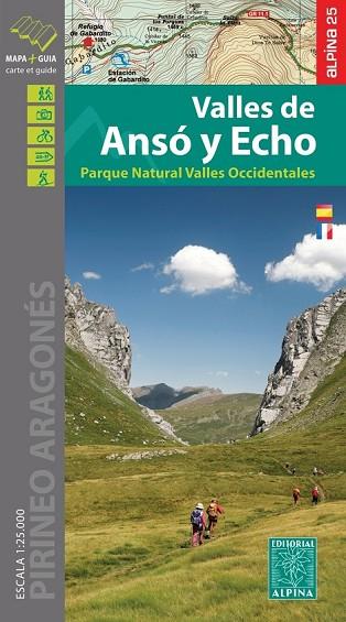 VALLES DE ANSÓ Y ECHO. MAPA ESCURSIONISTA Y GUIA 1:25.000 | 9788480907453 | AA.DD. | Llibreria Drac - Librería de Olot | Comprar libros en catalán y castellano online