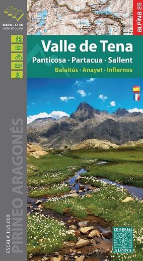 VALLE DE TENA PANTICOSA PARTACUA SALLENT. MAPA I GUIA EXCURSIONISTA 1:25000 | 9788480906357 | AA.DD. | Llibreria Drac - Librería de Olot | Comprar libros en catalán y castellano online