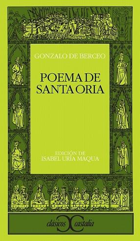 POEMA DE SANTA ORIA | 9788470393792 | BERCEO, GONZALO DE | Llibreria Drac - Librería de Olot | Comprar libros en catalán y castellano online