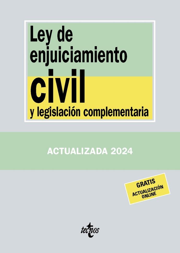 LEY DE ENJUICIAMIENTO CIVIL Y LEGISLACIÓN COMPLEMENTARIA (ED. 2024) | 9788430988402 | EDITORIAL TECNOS | Llibreria Drac - Llibreria d'Olot | Comprar llibres en català i castellà online