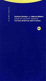 TODO ES CABALA". DIALOGO CON JORG DREWS. | 9788481644630 | SCHOLEM, GERSHOM | Llibreria Drac - Llibreria d'Olot | Comprar llibres en català i castellà online