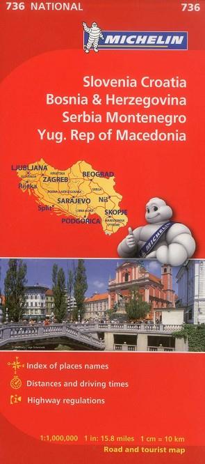 MAPA NATIONAL ESLOVENIA, CROACIA, BOSNIA Y HERZEGOVINA (NATIONAL 736) | 9782067171947 | AA.DD. | Llibreria Drac - Llibreria d'Olot | Comprar llibres en català i castellà online