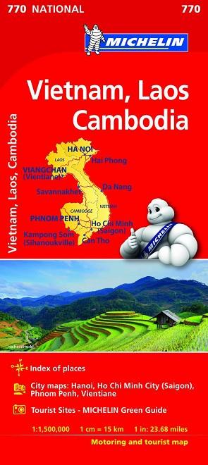 MAPA NATIONAL VIETNAM, LAOS, CAMBOYA (NATIONAL 770) | 9782067217157 | MICHELIN | Llibreria Drac - Librería de Olot | Comprar libros en catalán y castellano online