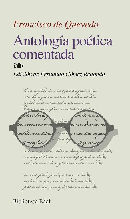 ANTOLOGIA POETICA COMENTADA | 9788441414730 | QUEVEDO, FRANCISCO | Llibreria Drac - Llibreria d'Olot | Comprar llibres en català i castellà online